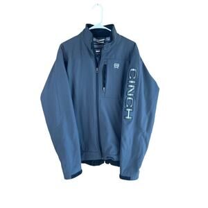 Cinch Men’s Grey Softshell Bonded Jacket – Size small, Water Resistant